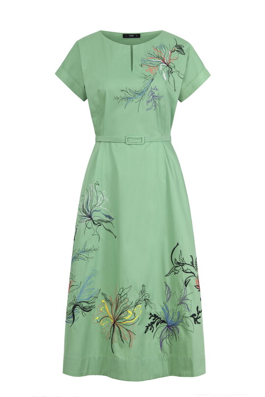 Poplin Embroidery Dress