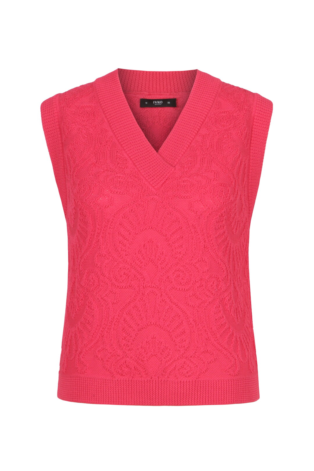 Sleeveless Brocade Pullover - Pink Wash