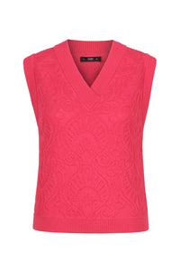 Sleeveless Brocade Pullover - Pink Wash