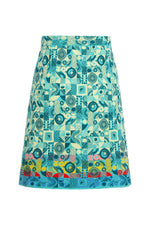 Skirt, Mix&Match Pattern Aqua Wash