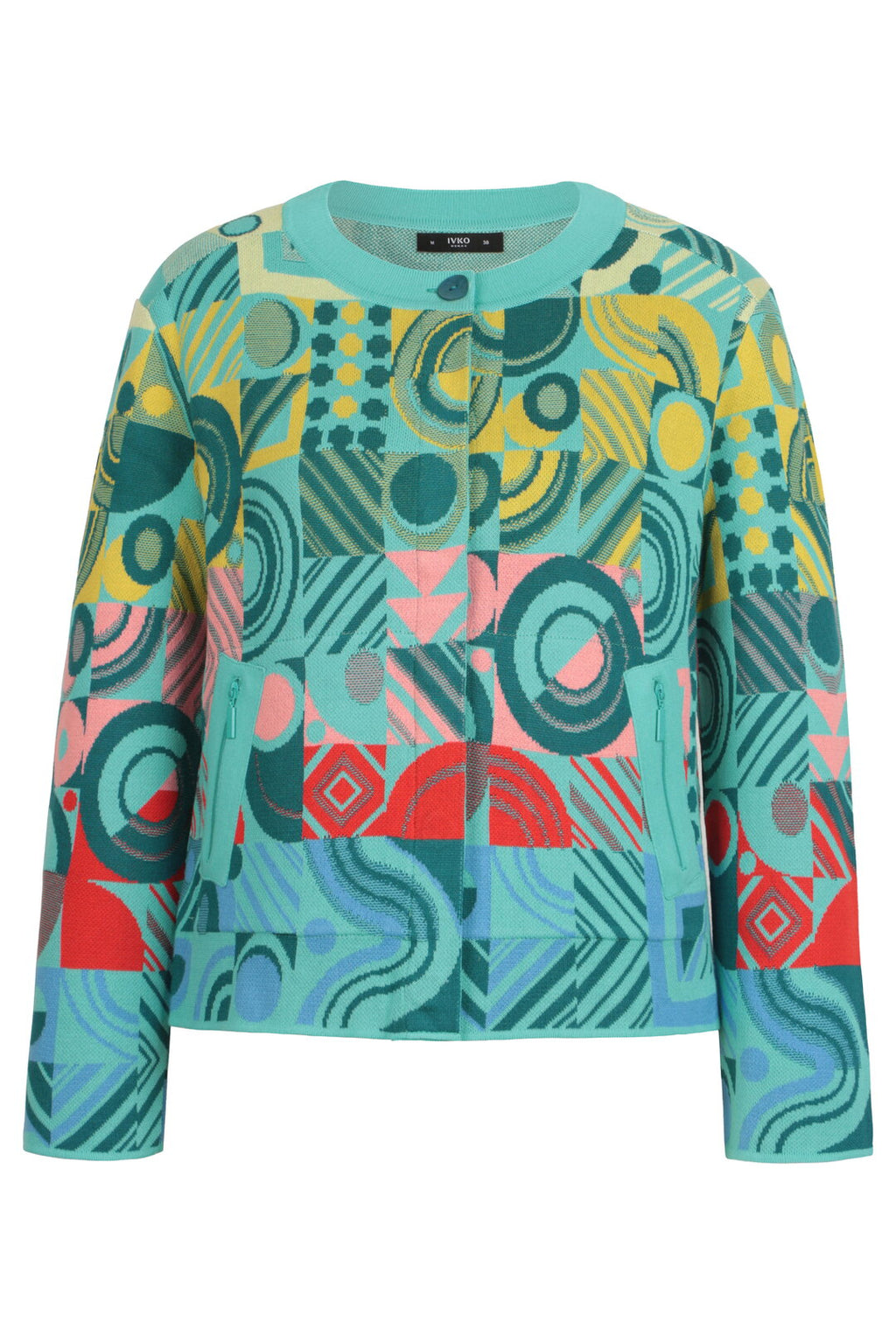 Jacket O-Neck, Mix&Match Pattern