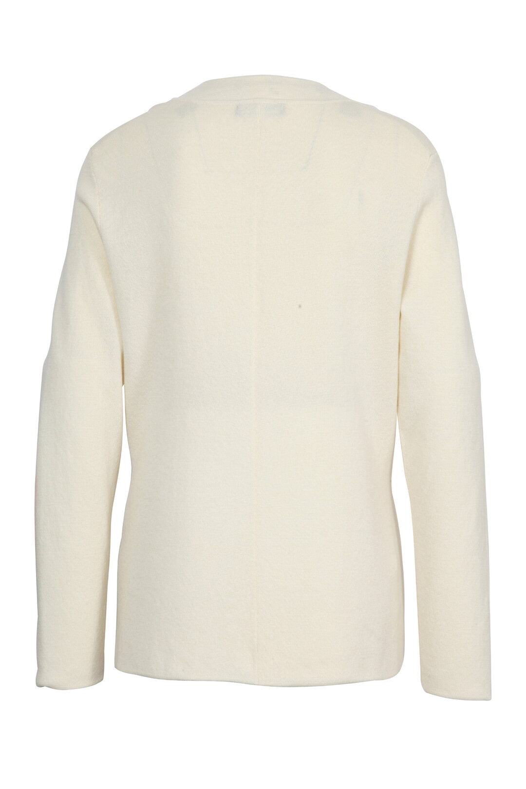 Solid Knitted Jacket Wash: Powder & White