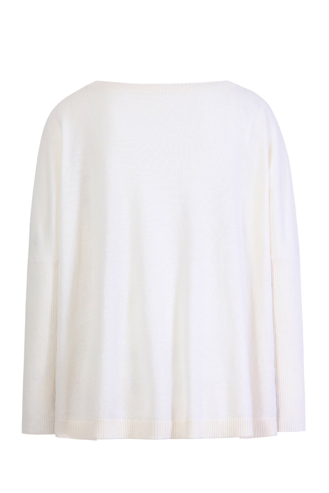 Oversize V-Neck Pullover Wash: Rosewood, Pacific & Off White