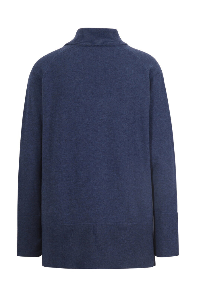 Rollneck Pullover Stoneblue