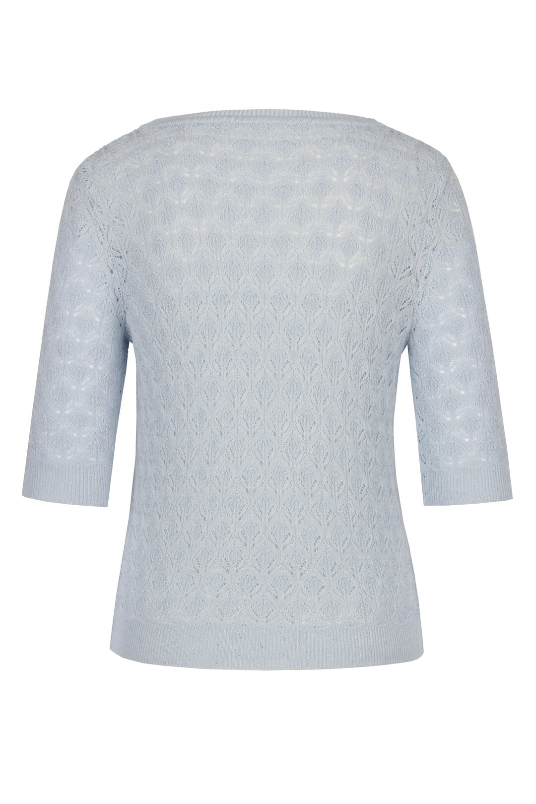 Structure Pullover with Round Neckline - Sky Wash