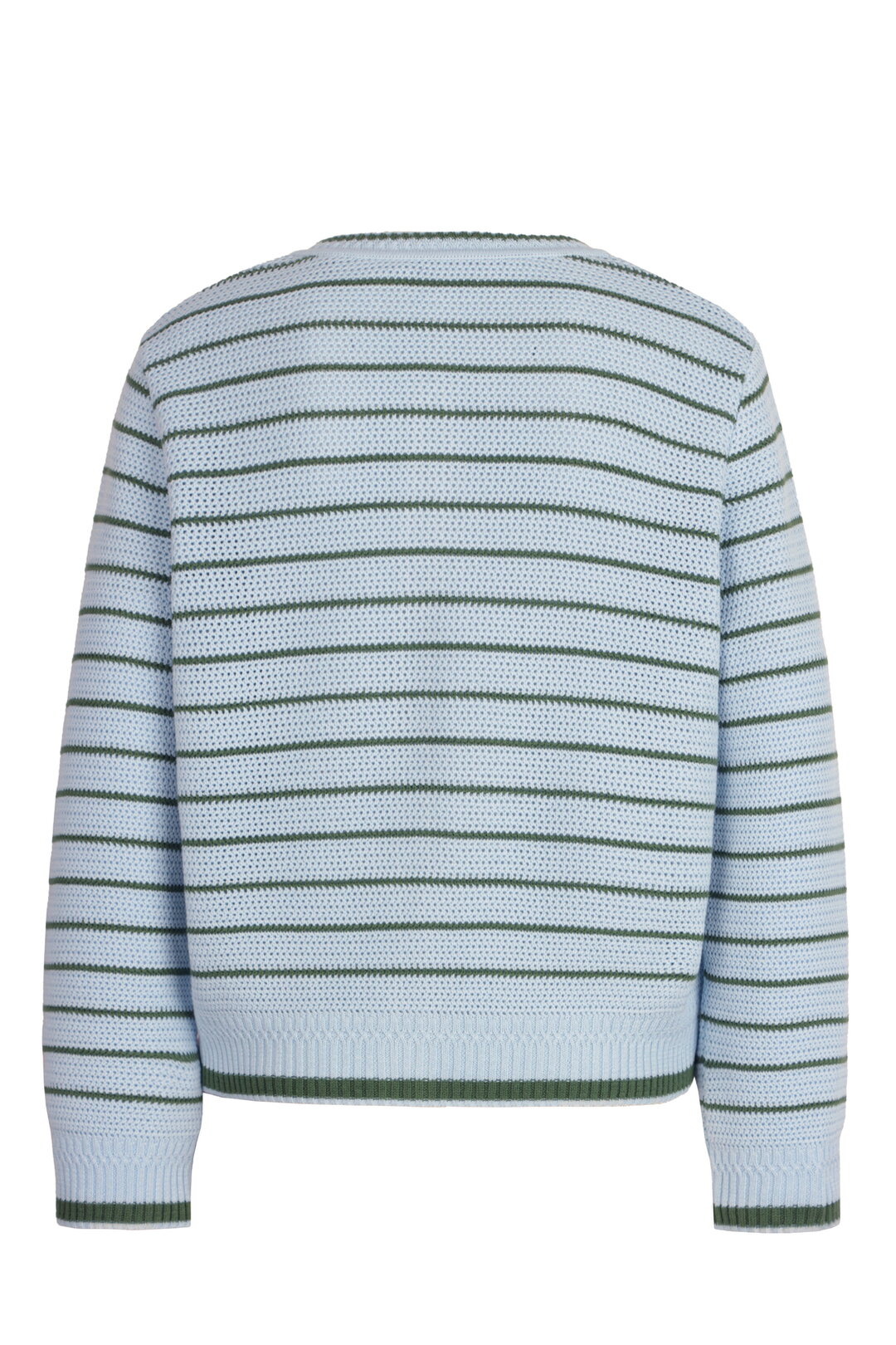 Stripe Knit-Jacket, Ajour Pattern