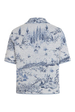 Pullover, Garden Nostalgic Pattern China Blue Wash
