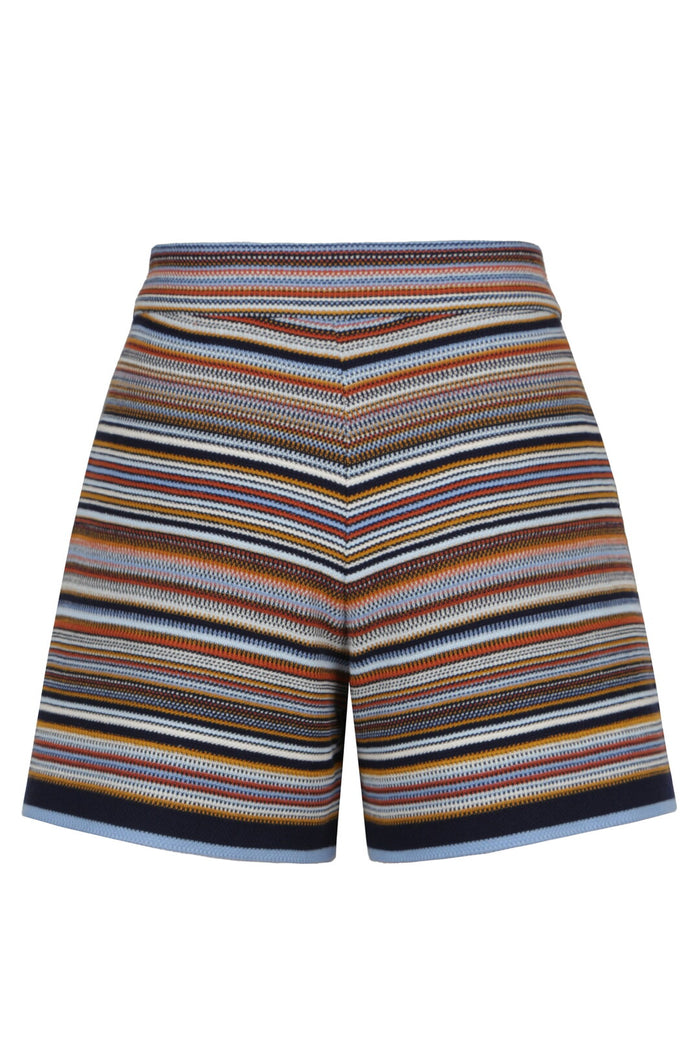 Jacquard Shorts, Stripe Pattern - Navy Wash - “Only 1 Available”