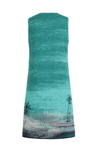 Dress, Urban Sun Pattern - Blue Wash - “Only 1 Available”