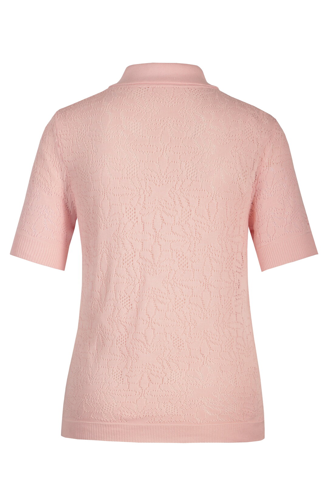 Viscose Pullover, Structure Pattern Light Pink Wash