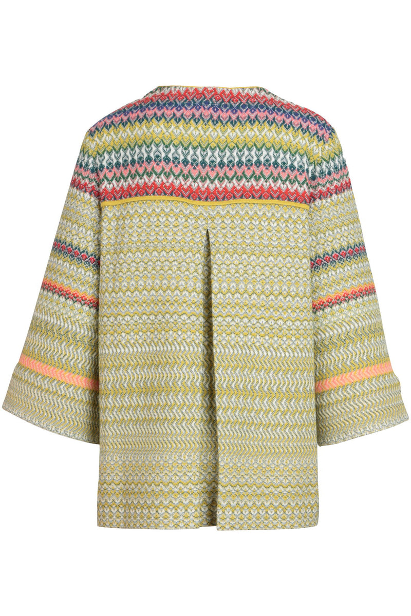 Cardigan, Retro Crochet Pattern Yellow