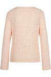 Cardigan O-Neck, Structure Pattern  Light Pink Wash