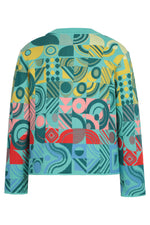 Jacket O-Neck, Mix&Match Pattern
