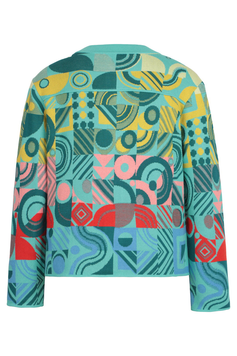 Jacket O-Neck, Mix&Match Pattern