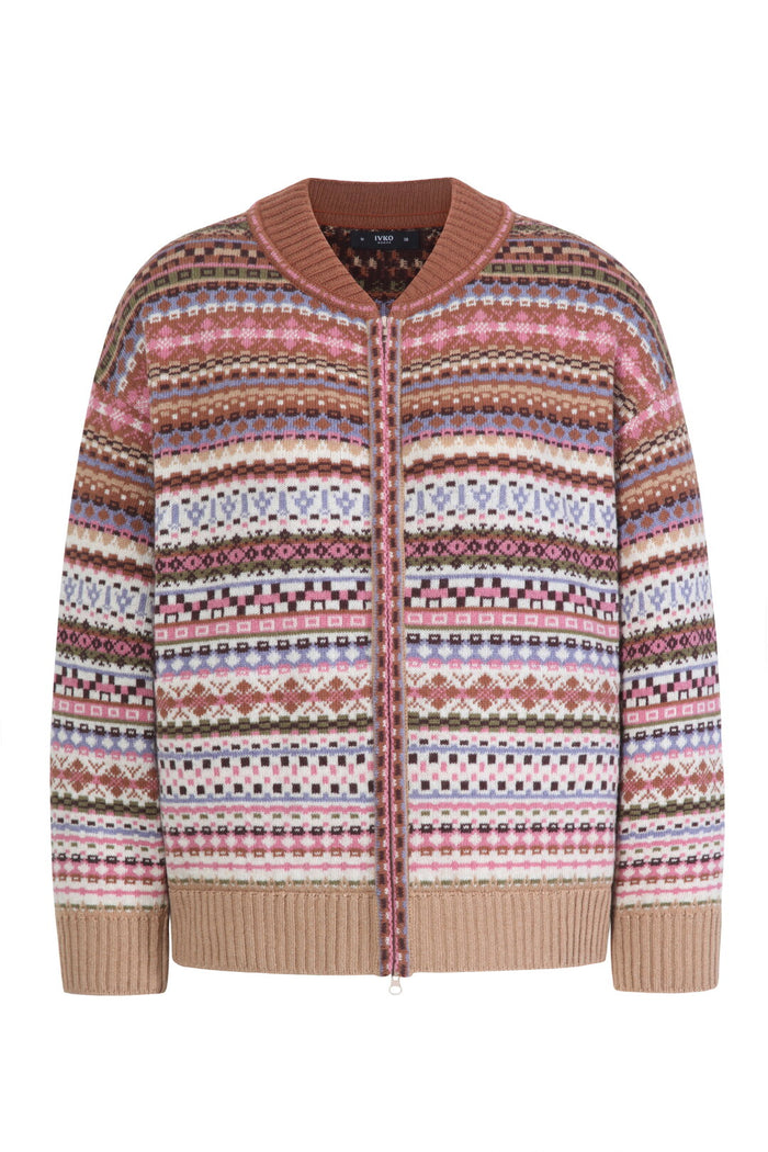 Zip Jacket, Stripe Pattern