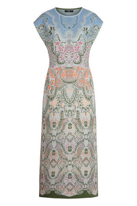 Jacquard Dress, Ornament Pattern - Sky light blue Wash