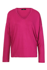 T-Shirt, V-Neck - Magenta