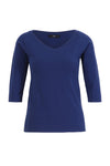 Solid Pullover, V-Neck Black Wash