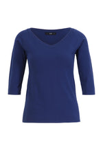 Solid Pullover, V-Neck Black Wash