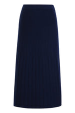 Solid Skirt - Navy