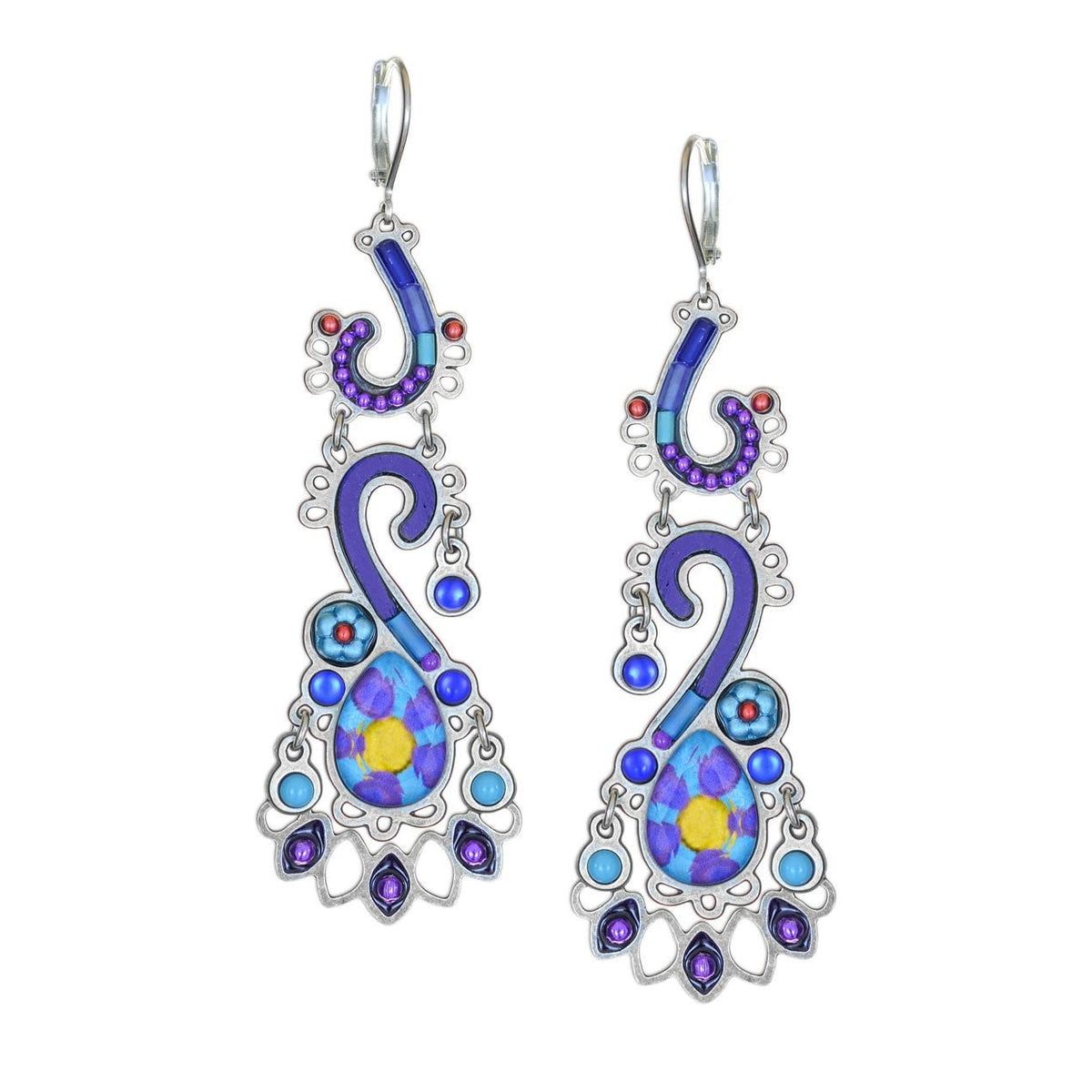 Yoolies Tulum Earrings, Purple Wash 1813606 - Three Bears  #threebearsperth