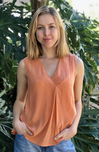 Ivko Sleeveless Top Peach Wash - Three Bears  #threebearsperth
