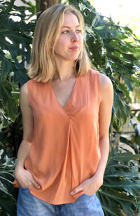 Ivko Sleeveless Top Peach Wash - Three Bears  #threebearsperth