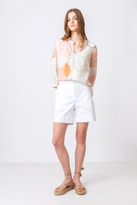 Ivko Blouse, Graphics Print Nougat Wash