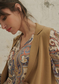 Bariloche Country Knit Vest Camel Wash